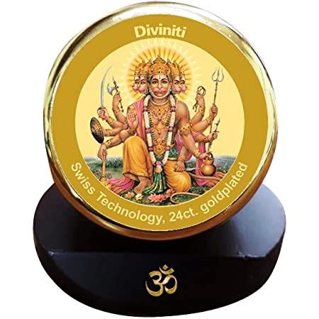 Diviniti Panchmukhi Hanuman Ji God Idol Photo Frame for Car Dashboard ...