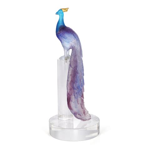 Sapphire Peacock Crystal Sculpture(H-31CM) – Momentz