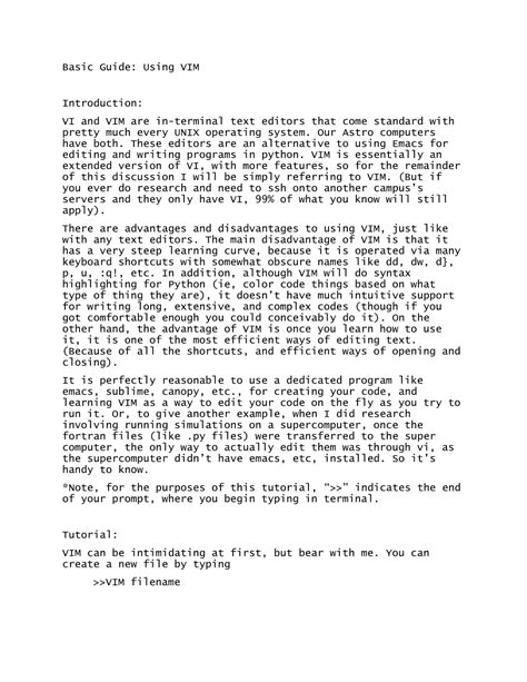 Image result for Basic Tutorial Vim