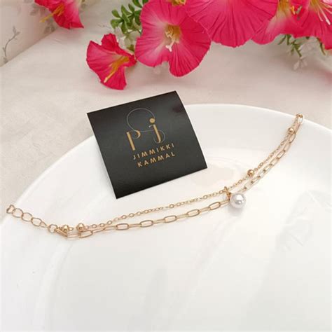 Premium Trendy Layered Single Bead Gold Bracelet | PJ Jimikki Kammal
