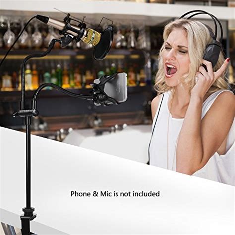 Buy Microphone Stand, GVDV Adjustable Microphone Suspension Boom Stand ...