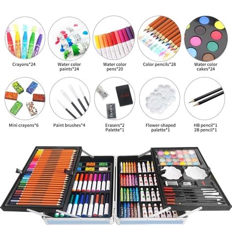 Multiple Kit, Professional Drawing Color Pencils 145 pcs Artist Colour Set