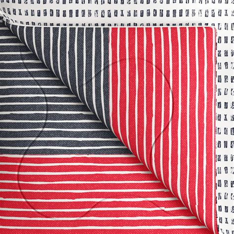 Buy PORTICO Hashtag Multicolour Striped Cotton Single Comforter ...
