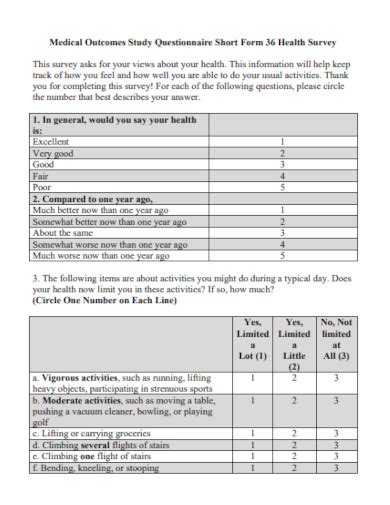 Example of Sample Questionnaire 的图像结果