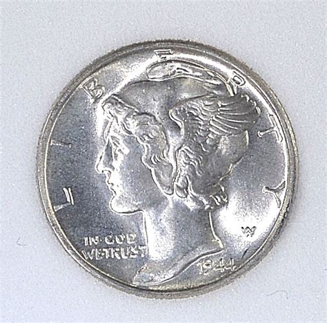 1944 MERCURY DIME, SUPERB GEM+ BU