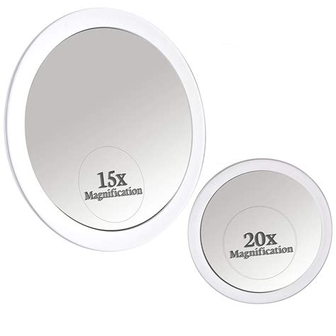 Buy MIRRORVANA 20X & 15X Magnifying Mirror Set Combo with 3 Suction ...