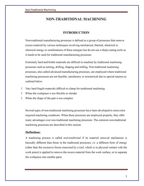 Advanced-Manufacturing-Technique - NON-TRADITIONAL MACHINING ...