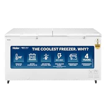 Haier HFC-550CM5, Double Door Combo Deep Freezer, Dual Compartment ...