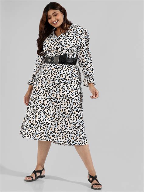 Plus Size Abstrack Design Stylish Casual Dresses (3XL - 6XL) | Instafab ...