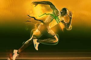 Usain Bolt Jamaican runner Matte Finish Poster Paper Print - Sports ...