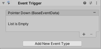 Event Trigger Unity 的图像结果