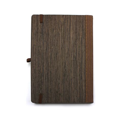 WOODY Notebook Made from Natural Wood (Dark Brown) | Woody notebook ...