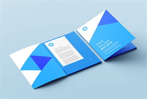 Free simple folder mockup - Mockups Design