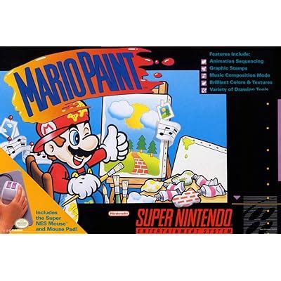 Buy Pyramid America Mario Paint Super Nintendo NES SNES Game Series Box ...