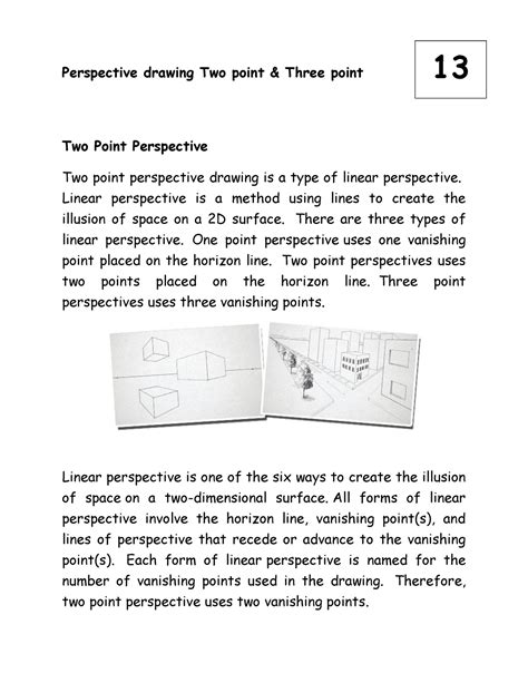 2 and 3 perspective drawing - Perspective drawing Two point & Three ...