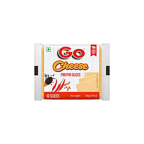 Buy Go Cheese Slice Piri Piri 200 Gm Online At Best Price of Rs null ...