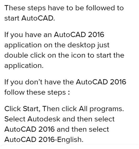 How to start AutoCAD. !? - Brainly.in