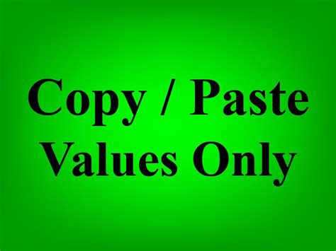Image result for Paste Values