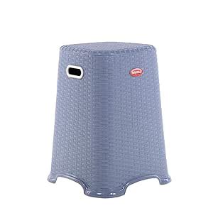 Nayasa Cane Plastic Stool for Kitchen Home & Office | Patla for Seating ...