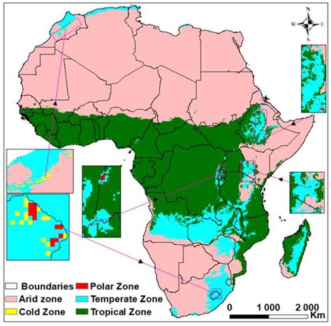 Africa Climate Regions Map
