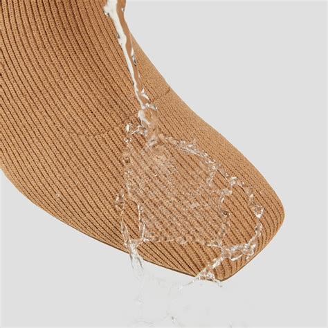 Marcella Square-Toe Water-Repellent Zipper Ankle Boots in Nutmeg | VIVAIA