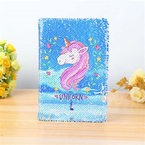 Unicorn Color Changing Sequin Notebook
