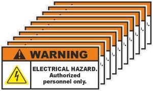 rangvishwa Warning Electrical Hazard Emergency Sign Price in India ...