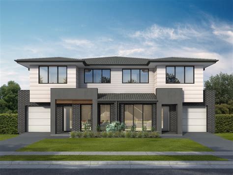 Medina Duplex Design | 2 Storey Duplex Home | Rawson Homes Modern ...