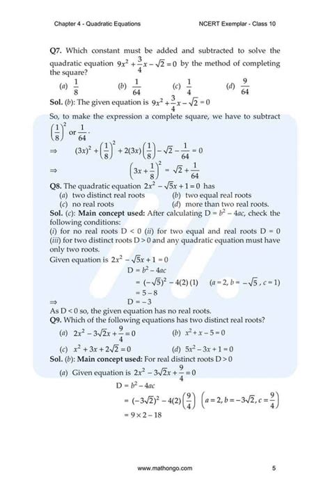 Image result for Class 10 Maths Unit 4 Test
