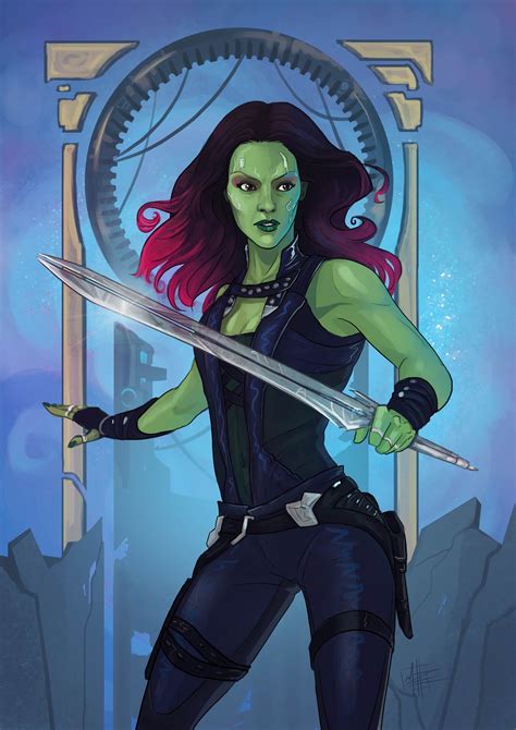 Guardians of the Galaxy - Gamora by Matt Haworth | Marvel characters ...