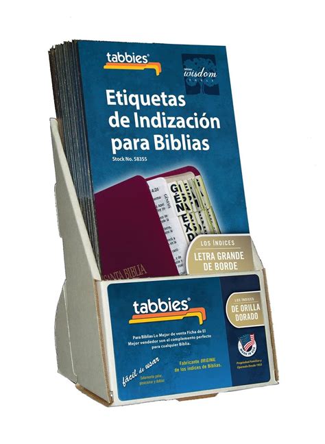 Tabbies 20 Pack with Display Large Print Gold-Edged Spanish Bible ...