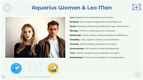 Aquarius Woman and Leo Man Compatibility - Compatibility