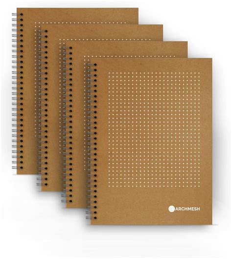 Archmesh, Dot Grid Notebook, A5 Size (14x21 cm), Dotted Graph 5MM ...