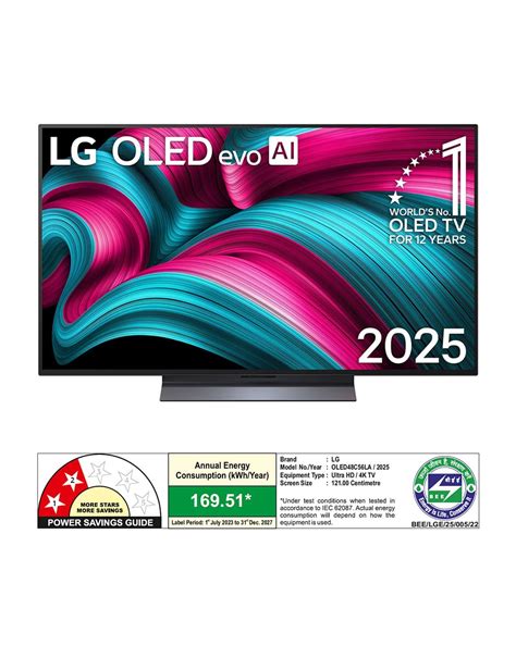 LG 121cm (48 inch) OLED evo Smart TV - OLED48C56LA | LG IN