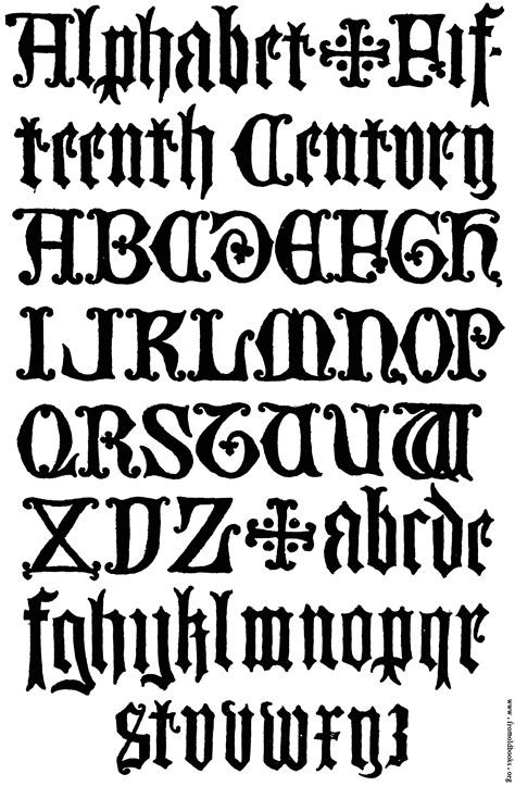 FOBO - 178. – English Gothic Letters. 15th Century. F.C.B.
