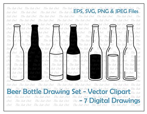 Clipart Beer Bottle Outline