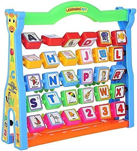 PRISMAXIC Alphabets Picture and Numbers Play Abacus Learning Kit for ...