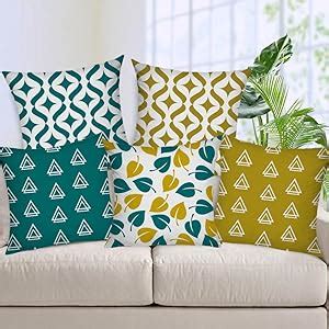 Buy AEROHAVEN Set of 5 Multi Colored Decorative Hand Made Jute Cushion ...