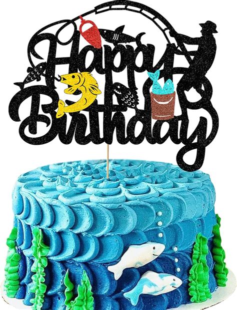 Finestore168 Gone Fishing Cake Topper Fish Cake India | Ubuy