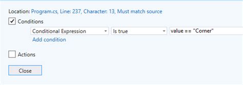 C# Debugging Breakpoints 的图像结果