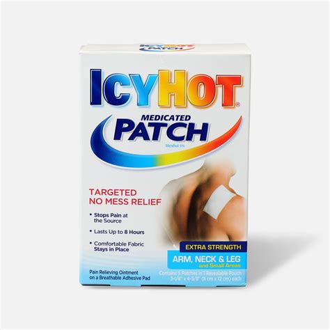 Icy Hot Extra Arms Neck Leg Patch, 5 ct.