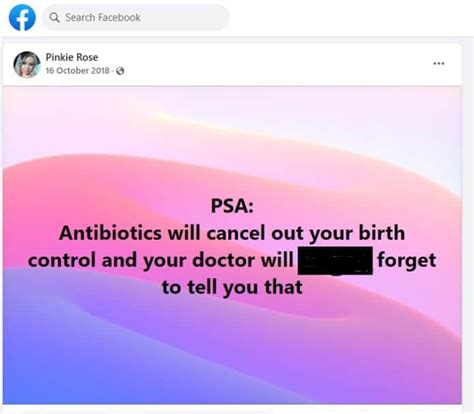 Fact Check: Do antibiotics make birth control pills less effective ...