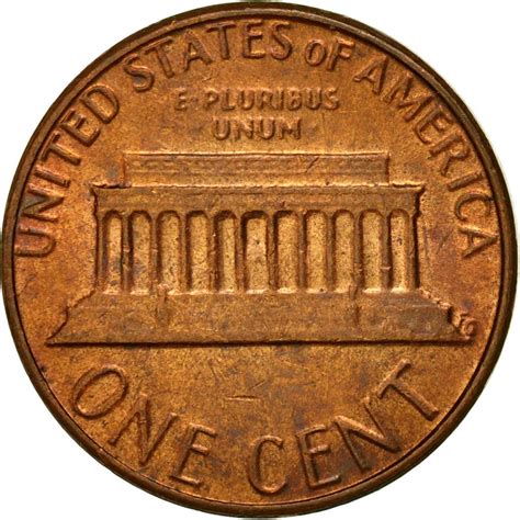 One Cent 1982 Lincoln Memorial, Coin from United States - Online Coin Club