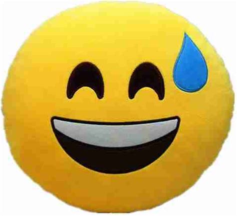KTVerse Smiley Emoji Cushion |Laughing Tear Smiley/Emoji/Pillow Yellow ...