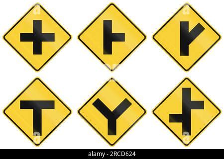 Image result for Intersection Warning Sign