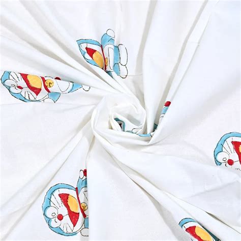 Doraemon Printed Kids Cotton Dohar - Single Bed Size (40x60 Inches ...