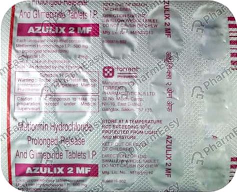 Azulix Mf 2mg Strip Of 15 Tablets: Uses, Side Effects, Price & Dosage ...