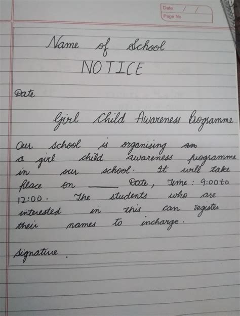 There will be a save the girl child awareness programme in your school ...