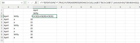 Create Formula Using the Concat Function to Combine the Text String 的图像结果