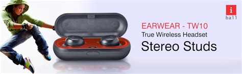iBall EarWear TW10 in-Ear Bluetooth Wireless Headphones with Protective ...